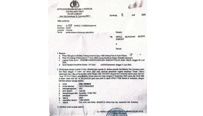 Ketua DPRD Sumenep Diduga Peras Warga Rp 10 Juta, Kasus Naik ke Penyidikan