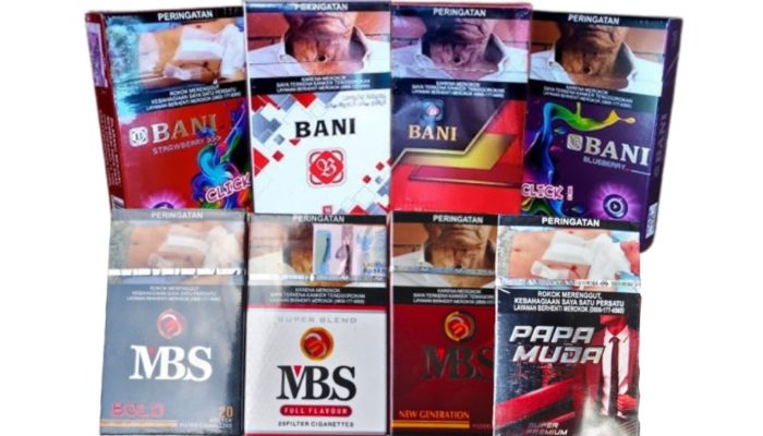 Varian Merek Rokok MBS dan Bani (Foto:Koloase). 