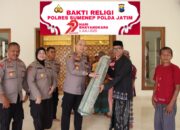 Sambut Hari Bhayangkara ke-79, Polres Sumenep Gelar Bakti Religi di Masjid Baitur Arham
