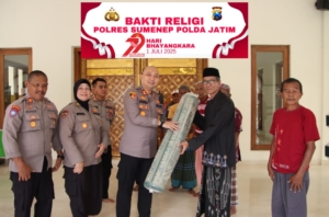 Sambut Hari Bhayangkara ke-79, Polres Sumenep Gelar Bakti Religi di Masjid Baitur Arham