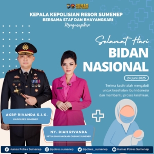 Kapolres Sumenep dan Bhayangkari Cabang Sumenep Ucapkan Selamat Hari Bidan Nasional 2025: Menguatkan Peran Bidan sebagai Garda Terdepan Kesehatan Ibu dan Anak