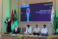 Para peserta Hangout Media IPPNU Jatim antusias mengikuti sesi pelatihan dakwah digital di Pesantren Digipreneur Al-Yasmin Surabaya (Foto:Lukman). 