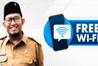 Bupati Sumenep Achmad Fauzi Wongsojudo hadirkan WiFi gratis “Bismillah Melayani” yang berdampak positif bagi UMKM dan pengunjung Tajamara (Foto:Igusty). 