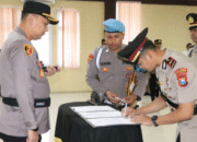 Pimpin Sertijab Kapolsek Lenteng, Ini Pesan Kapolres Sumenep