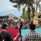 Hasyim Khafani saat tampil berorasi (Foto:Klik Times). 