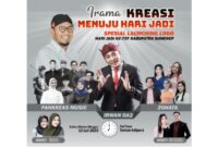 Pamflet Launching Logo Hari Jadi Kabupaten Sumenep ke 757 (Foto:Ist). 