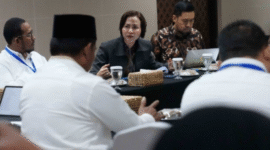 Bupati Sumenep Achmad Fauzi saat mengikuti pertemuan koordinasi bersama KPK di Gedung Merah Putih, Jakarta, bahas efisiensi dan transparansi APBD 2025. (Foto: Klik Times). 