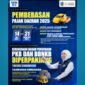 Pamflet program Pembebasan Pajak Daerah 2025 dari Pemprov Jatim (Foto:Klik Times). 