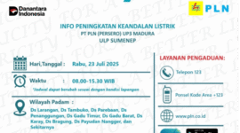 Pamflet Pemadaman Listrik Sementara (Foto:Klik Times). 