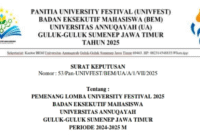 UNIVFEST 2025 Universitas Annuqayah mengumumkan daftar pemenang dari 12 cabang lomba yang diikuti peserta dari berbagai daerah di Indonesia. (Foto:Klik Times). 