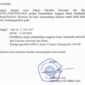 Surat pemanggilan resmi dari Ketua Senat Universitas Airlangga yang ditujukan kepada sejumlah pejabat FEB Unair terkait polemik usulan anggota senat akademik (Doc.Klik Times). 