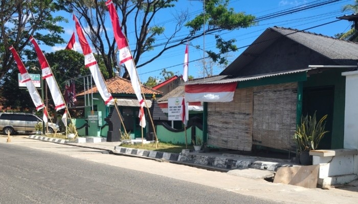 Markas Koramil 0827/07 di Kecamatan Guluk-Guluk, Sumenep. Foto/Klik Times. 