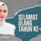 BAHAGIA: Pamflet ucapan selamat Ultah ke 40, Nia Kurnia Fauzi. 