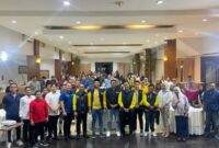 Ketua Umum DPP Golkar Bahlil Lahadalia memberi restu Djoko Pri maju sebagai Ketua DPD Golkar Kota Malang (Foto:Klik Times). 