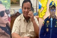 Ketua LSM BIDIK, Didik Haryanto, saat orasi di depan Kantor Bea Cukai Madura, Pamekasan, menegaskan siap melaporkan dugaan setoran gelap ke Presiden Prabowo Subianto (Foto/Kolase). 