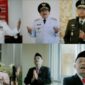 Forkopimda Sumenep bersama Bupati Achmad Fauzi saat peluncuran video klip Indonesia Raya. (Foto/Klik Times). 