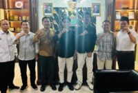 Perwakilan HMI komisariat se-UIN Madura saat audiensi dengan pimpinan kampus membahas insiden hilangnya bendera organisasi. Foto/Klik Times. 