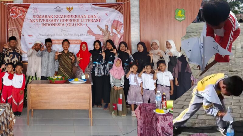 Momentum perayaan satu tahun GLI menjadi ajang penguatan gerakan literasi pemuda di Guluk-Guluk. Foto/Klik Times. 