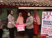 Polwan Polres Sumenep Gelar Bakti Sosial Sambut HUT ke-77