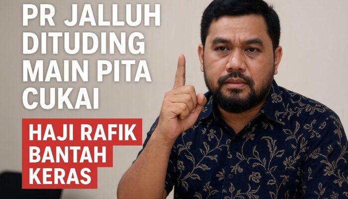PR Jalluh Dituding Main Pita Cukai, Haji Rafik Bantah Keras: Itu Tuduhan Tak Berdasar 