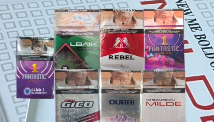 Berbagai Merek Rokok di Wilayah Madura Khususnya Kabupaten Sumenep yang diduga menjadi produk haram secara regulasi dan merugikan negara. Foto/Klik Times. 