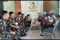Sipropam Polres Sumenep Silaturahmi ke Subdenpom. Foto/Klik Times. 