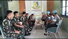 Sipropam Polres Sumenep Silaturahmi ke Subdenpom. Foto/Klik Times. 