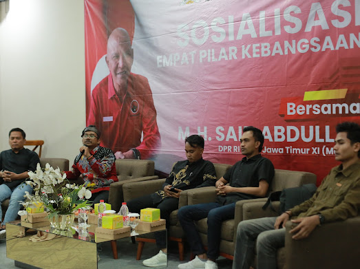 Sosialisasi 4 Pilar Kebangsaan bersama Ratusan Pemuda di Hotel Baghraf Sumenep. Foto/ Klik Times. 