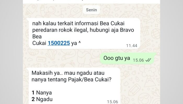 Uji Respons “Lapor Pak Purbaya”, Aduan Rokok Ilegal New Humer Justru Dilempar ke Layanan Lain