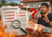 Anggaran Keadaan Darurat Desa Aeng Dake Disorot, Aktivis Pertanyakan Pola Angka Berulang