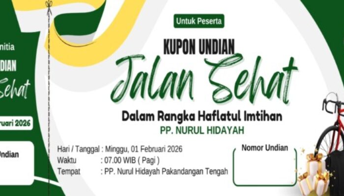 Jalan Sehat Warnai Haflatul Imtihan PP Nurul Hidayah