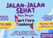 SMSI Sumenep Kemas HPN 2026 dengan Jalan Sehat dan Orasi Jurnalistik