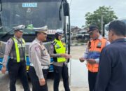Satlantas Polres Sumenep Lakukan Ramp Check Angkutan Umum Jelang Idul Fitri 1447 H