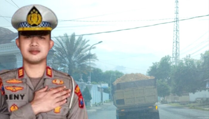 Truk Galian C Tanpa Terpal Melintas di Depan Rumah Bupati Sumenep, Satlantas Dinilai Lalai