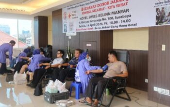 Swiss-Belinn Manyar Surabaya Gandeng PMI, Gelar Giat Donor Darah