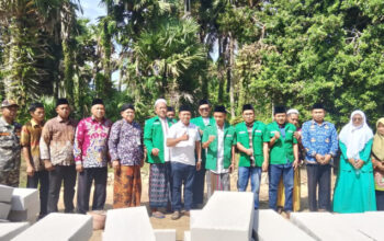 Sambut Harlah ke-92, PAC Ansor Lenteng Bersama Haswal Group Bangun Rumah untuk Anak Yatim