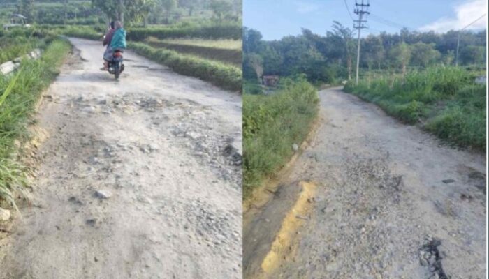Jalan Rusak di Sekitar KDKMP Bragung Dikeluhkan Warga, DPUTR Kembali Anggarkan Pemeliharaan Rp377 Juta