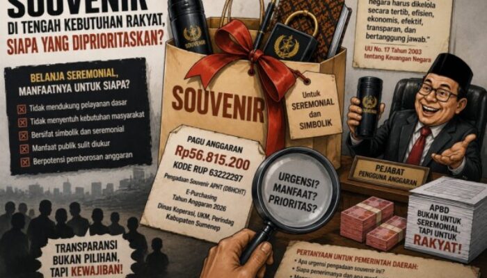 Souvenir dan Sensitivitas Anggaran Daerah, Ketika APBD Terjebak dalam Belanja Simbolik