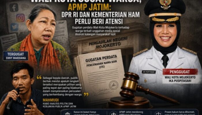 APMP Jatim Minta DPR RI dan Kementerian HAM Beri Atensi Gugatan Wali Kota Mojokerto terhadap Warga