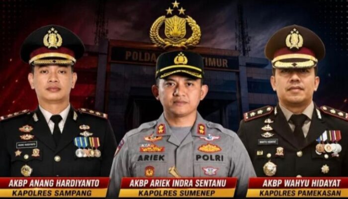 Jelang HUT ke-80 Bhayangkara, Tiga Kapolres di Madura Berganti