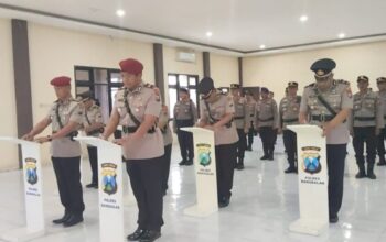 Mutasi Jabatan di Polres Bangkalan, Ini Daftar Pejabat yang Bergeser