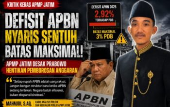 Defisit APBN Nyaris Sentuh Batas Maksimal, APMP Jatim Desak Prabowo Hentikan Pemborosan Anggaran
