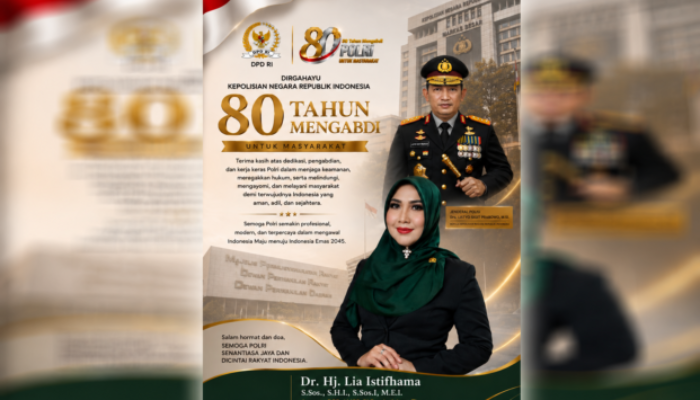 HUT ke-80 Bhayangkara, Lia Istifhama: Polri Harus Semakin Profesional dan Dicintai Rakyat