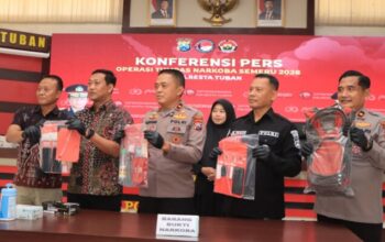 Operasi Tumpas Narkoba Semeru 2026, Polresta Tuban Ungkap 4 Kasus dan Sita 53,649 Gram Sabu