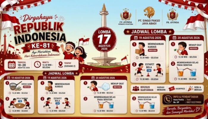 HUT RI ke-81, CV Ayunda Permata Sejahtera Pamekasan Siapkan Pesta Rakyat untuk Karyawan