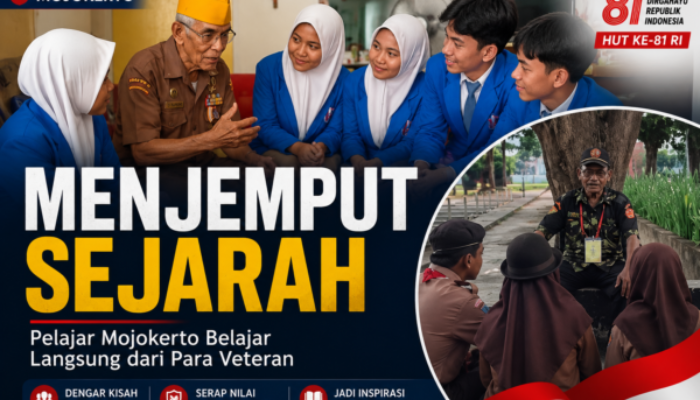 Murid Menjemput Sejarah di Mojokerto, Para Veteran Titip Pesan untuk Generasi Muda