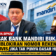 Ketua BPKN Desak Bank Mandiri Buka Pemblokiran Rekening Aktivis Jika Tak Memiliki Dasar Hukum