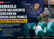 Bawaslu Kota Mojokerto Gencarkan Edukasi Pemilu, Sasar Pemilih Pemula