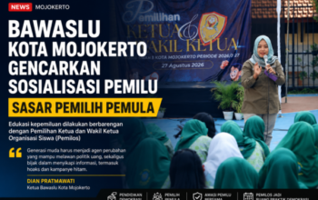 Bawaslu Kota Mojokerto Gencarkan Edukasi Pemilu, Sasar Pemilih Pemula
