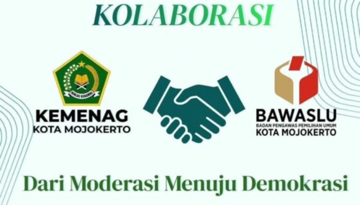 Bawaslu dan Kemenag Kota Mojokerto Kolaborasi, Tanamkan Nilai Moderasi untuk Perkuat Demokrasi